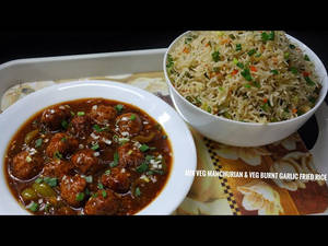 Fried Rice With Manchurian Gravy
