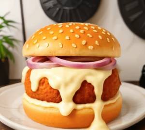 Rich Melted Cheese Burger