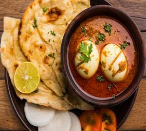 Egg curry 4 amul butter roti