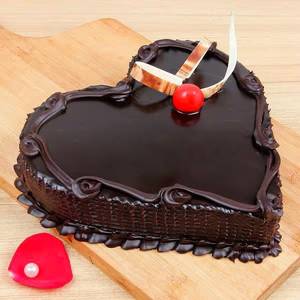 Heart Shape Choco Truffle Cake