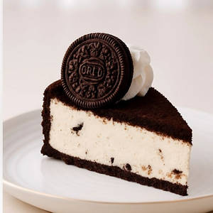 Oreo Cookie Cold Cheesecake Pastry Slice