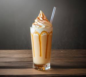 BUTTER SCOTCH SHAKE WITH ICE CREAM