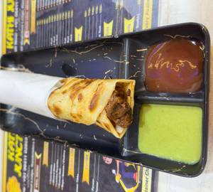 Double egg double chicken tikka roll