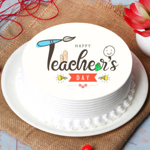 Teacher's Day Special Theme Cake