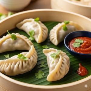 Paneer steamed momos