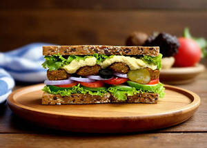 Hummus Falafel Sandwich