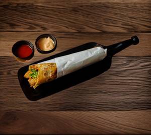 Chicken  kathi roll 3 nuggets 3 chicken  fried momo vanilla shake 1 chicken kathi roll 