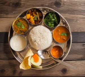 Vegitable rice special thali 