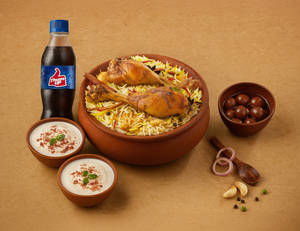 1 KG Tandoori Chicken Matka Biryani + Dessert +...