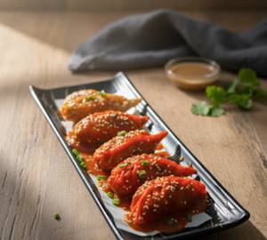 Korean Gochujang Pan Tossed Chicken Momo