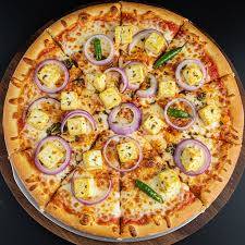 Paneer onion pizza