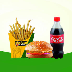 Aloo Tikki Supreme Burger + Fries + Coke