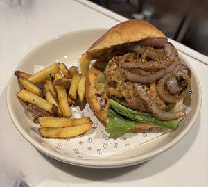 Grilled Cajun Chicken Burger