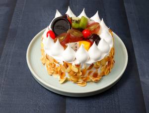 Eggless Fresh Fruit Cake [500 g]