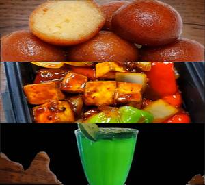 Dilkhush Juice 350Ml+Paneer Chilli [9 Pieces]+Gulab Jamun (2 Pieces)           