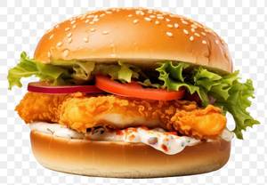 Crispy Fish Tikki Burger