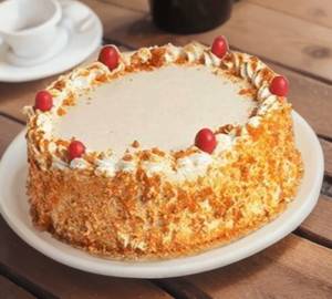 Crunchy Caramel Butter Scotch Cake