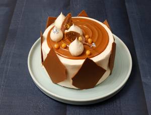 Eggless Caramel Butterscotch Cake [500 g]