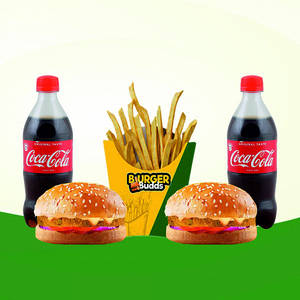 2 Aloo Tikki Supreme Burger + 1 Small Fries + 2 Cold Drink