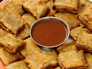Hot And Spicy Noodles Samosa