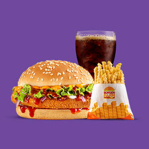 K Chicken Burger shot Meal