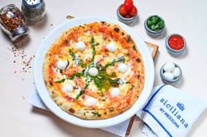 Bocconcini Spicy Tomato Salsa Balsamic Garlic Basil Pesto