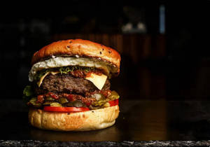 Double Smashed Illegal Beef Burger