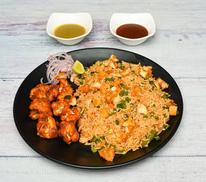 Chicken Fried Rice With Chilli Chicken