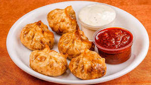 Veg Momos Fried [6 Pieces]