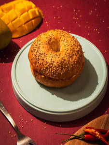 Mango Chilli Cream Cheese Bagels