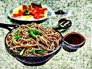 Veg Schezwan Hakka Noodles