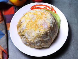 Chicken Egg Wrapped Fried Rice