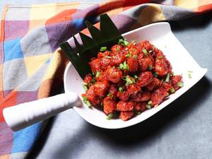 Baby Corn With Sweet And Spicy Sauce