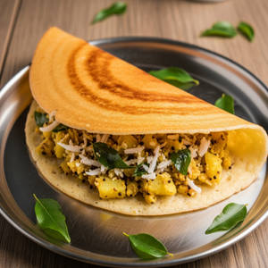 Rava Coconut Masala Dosa