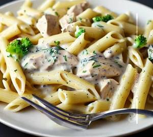 White sauce chicken pasta