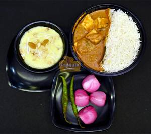 Handi Paneer Rice Bowl + Kesariya Kheer