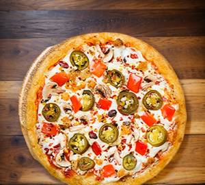 Veg extra spicy pizza