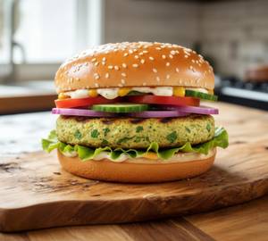 Herby garden veggies burger