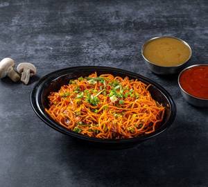 Schezwan Mushroom Fried Noodles