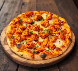 Chicken tikka pizza