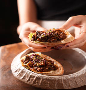 Ghee Roast Mushrooms