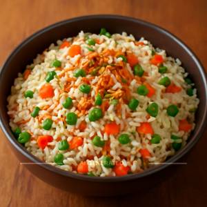 Veg Burnt Garlic Rice [Full]