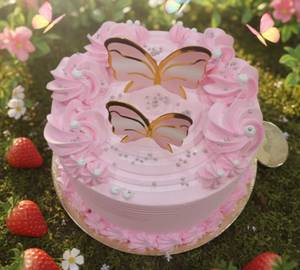 Fantasy strawberry  Cake (500 gms)