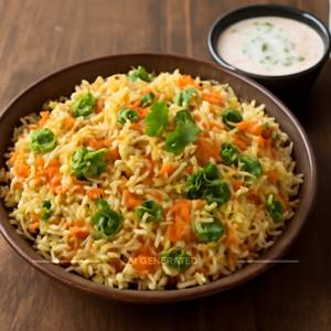 Veg Biryani With Raita