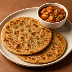 Veg Paratha With Veg Saalan