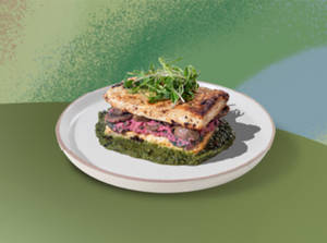 Breadless Cottage Cheese Sandwich