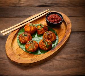 Peri Peri Veg Tandoori Momo 6 Pcs