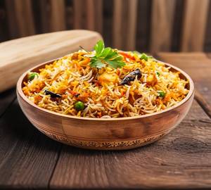 Half chicken biriyani
