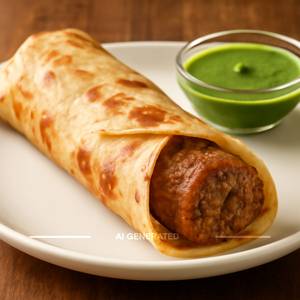 Mutton Seekh Kebab Roll