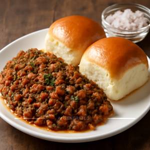 Mutton Kheema Fry Pav